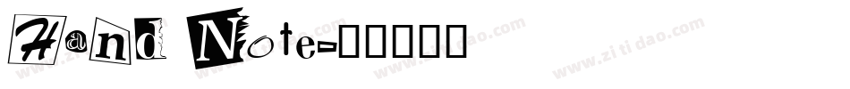 Hand Note字体转换